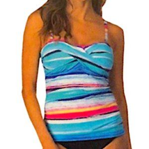Rainbow Tankini Top NWOT